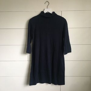 J. Jill navy sweater dress turtleneck small petite